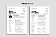 Resume Template / CV, a Resume Template by Occy Design (Thumbnail 2 of 5)