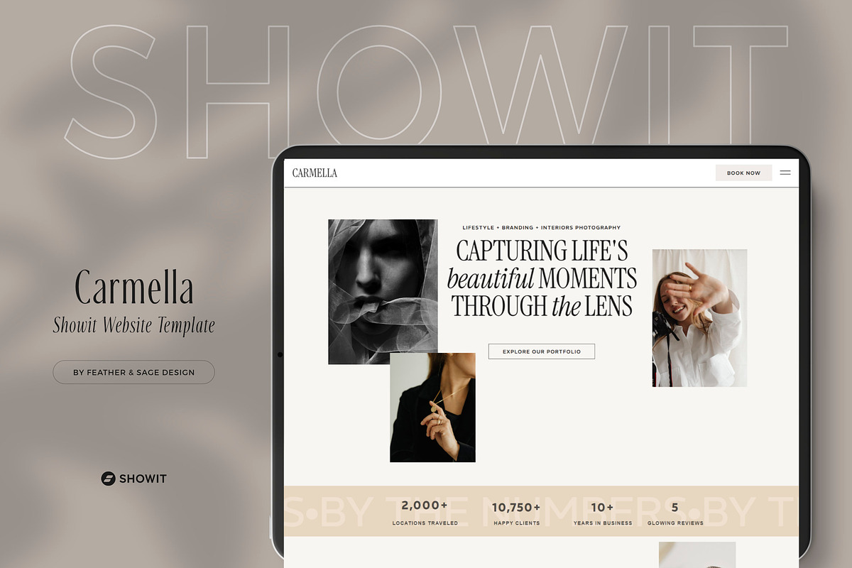 Showit Web Template | Carmella, an App Template by Feather & Sage Design (Photo 1 of 4)