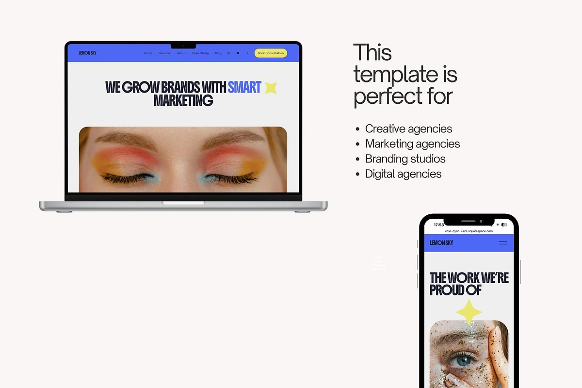 Bold Squarespace Template for agency, a Squarespace Template by Yaaas Design (Photo 4 of 10)