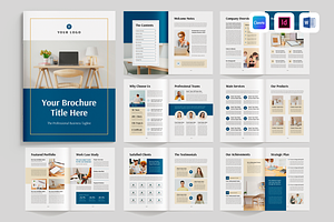 Brochure | Canva, MS Word, InDesign, a Brochure Template by Leaflove