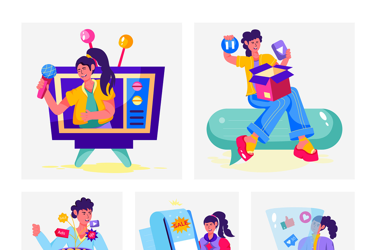 Marketing Illustrations, a Person Illustration by Prosymbols (Photo 7 of 8)