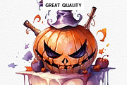 Halloween Cake Spooky Baking Clipart, a Seasonal Illustration by Rabbit Heart (Thumbnail 4 of 10)
