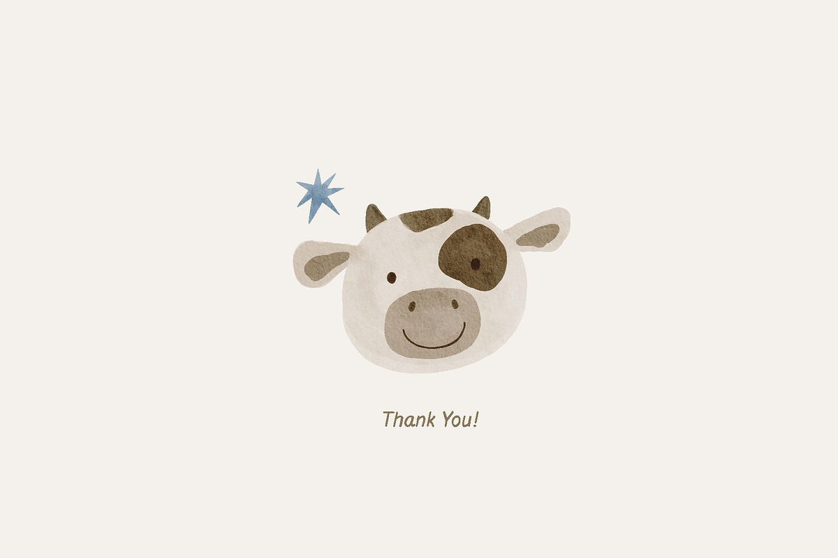 Western Watercolor Nursery Clipart, a Decorative Illustration by Cute And Wild (Photo 6 of 6)