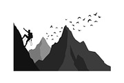 Mountain Adventure Silhouette Bundle, an Object Graphic by Gfx_Store (Thumbnail 5 of 16)