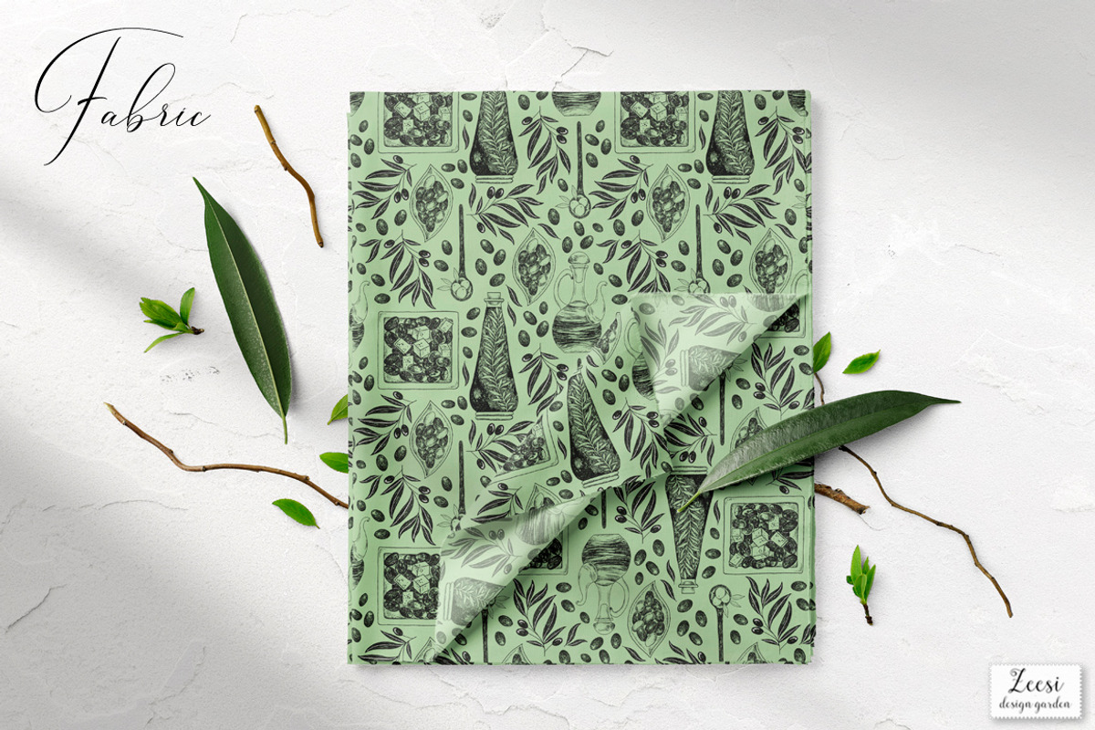 Olives Marinade Patterns & Motifs, a Pattern Graphic by Zeesi Design Garden (Photo 3 of 10)