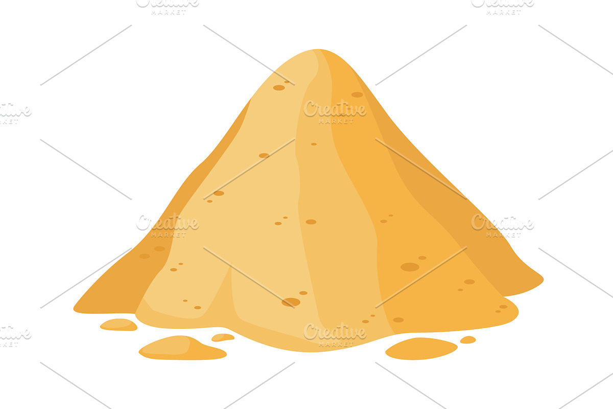 Building material. Heap of, an Object Illustration by Things for designers
