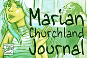 Marian Churchland Journal, a Handwritten Font by Comicraft Fonts (Thumbnail 1 of 3)