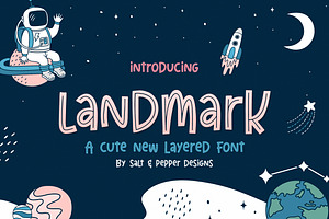 Landmark Font Trio, a Font by Salt & Pepper Designs