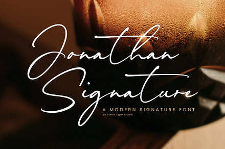Jonathan Signature Font, a Script Font by Timurtype