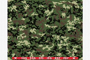 SVG Camouflage, Seamless pattern