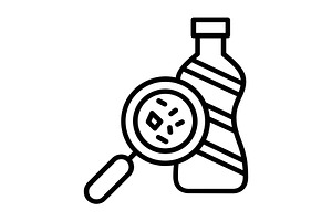Microplastics Line Icon, an Icon by Pexelpy