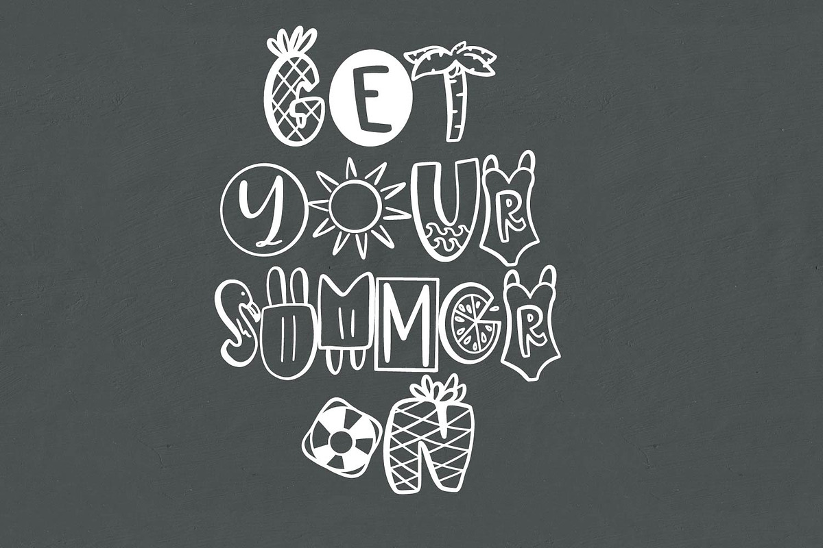 Wavy Dolphin - A Symbol Summer Font preview 2