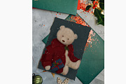 Vintage X-mas Bear clipart, an Animal Illustration by AlenaVlasko stock Market (Thumbnail 5 of 6)