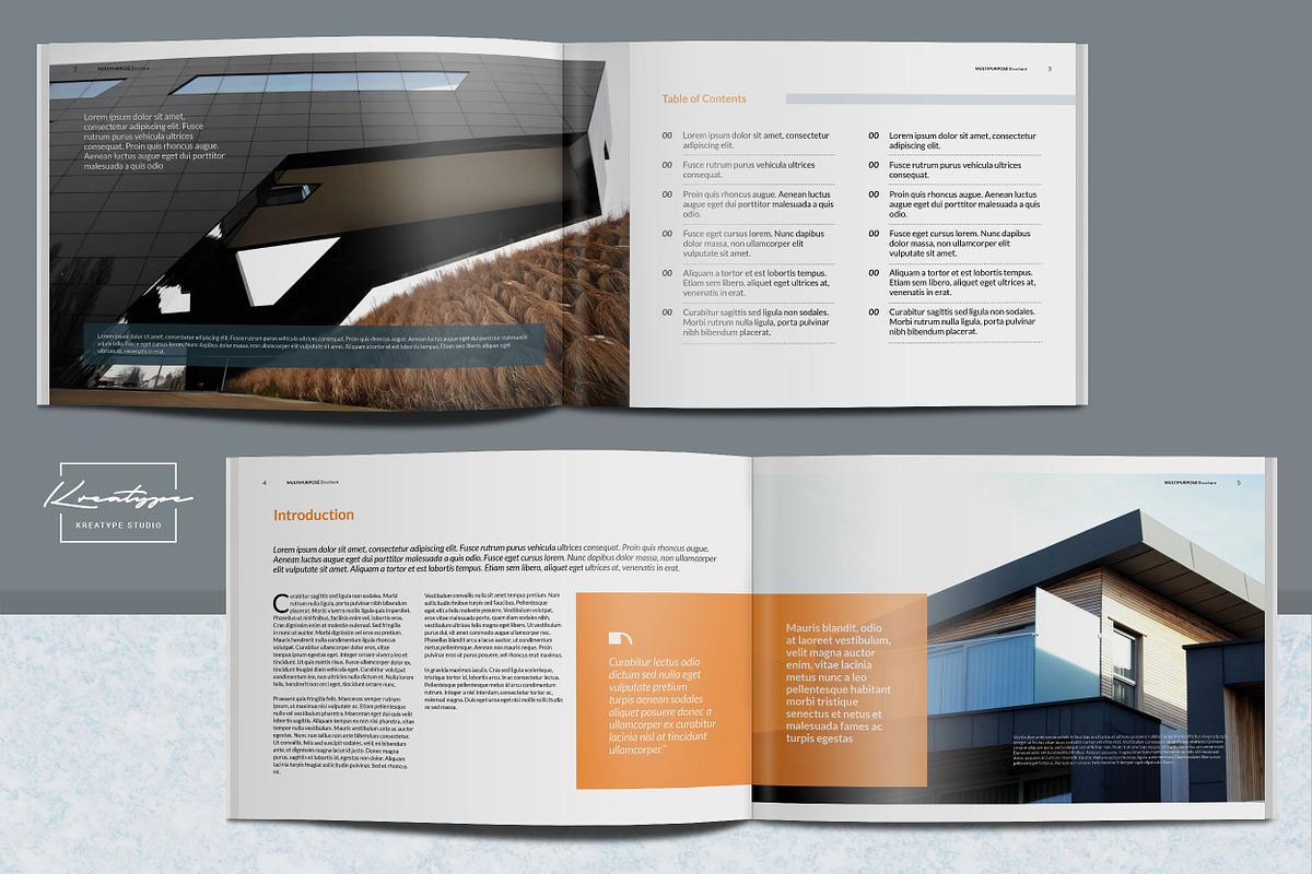 Kreatype Multipurpose Brochure, a Brochure Template by Kreatype Studio (Photo 2 of 13)