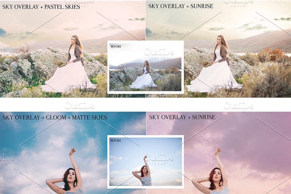 Sky Photoshop Overlays-PS + PSE, an Action Add-On by ElyanaIvette (Photo 4 of 5)