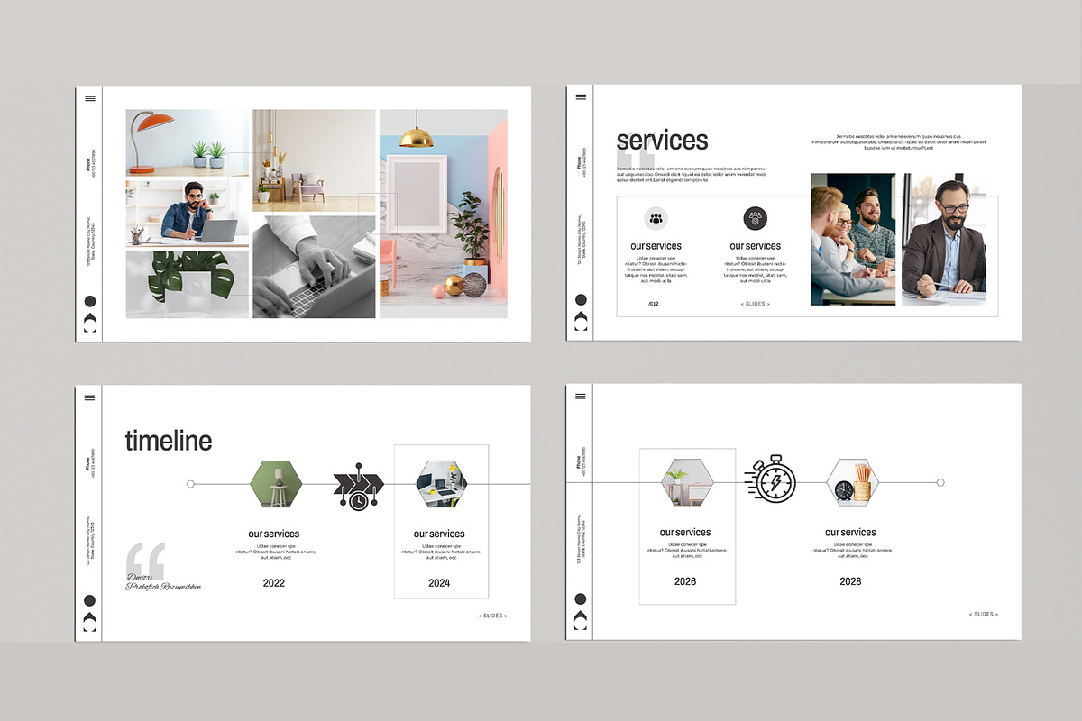 Minimal Presentation Template preview 4