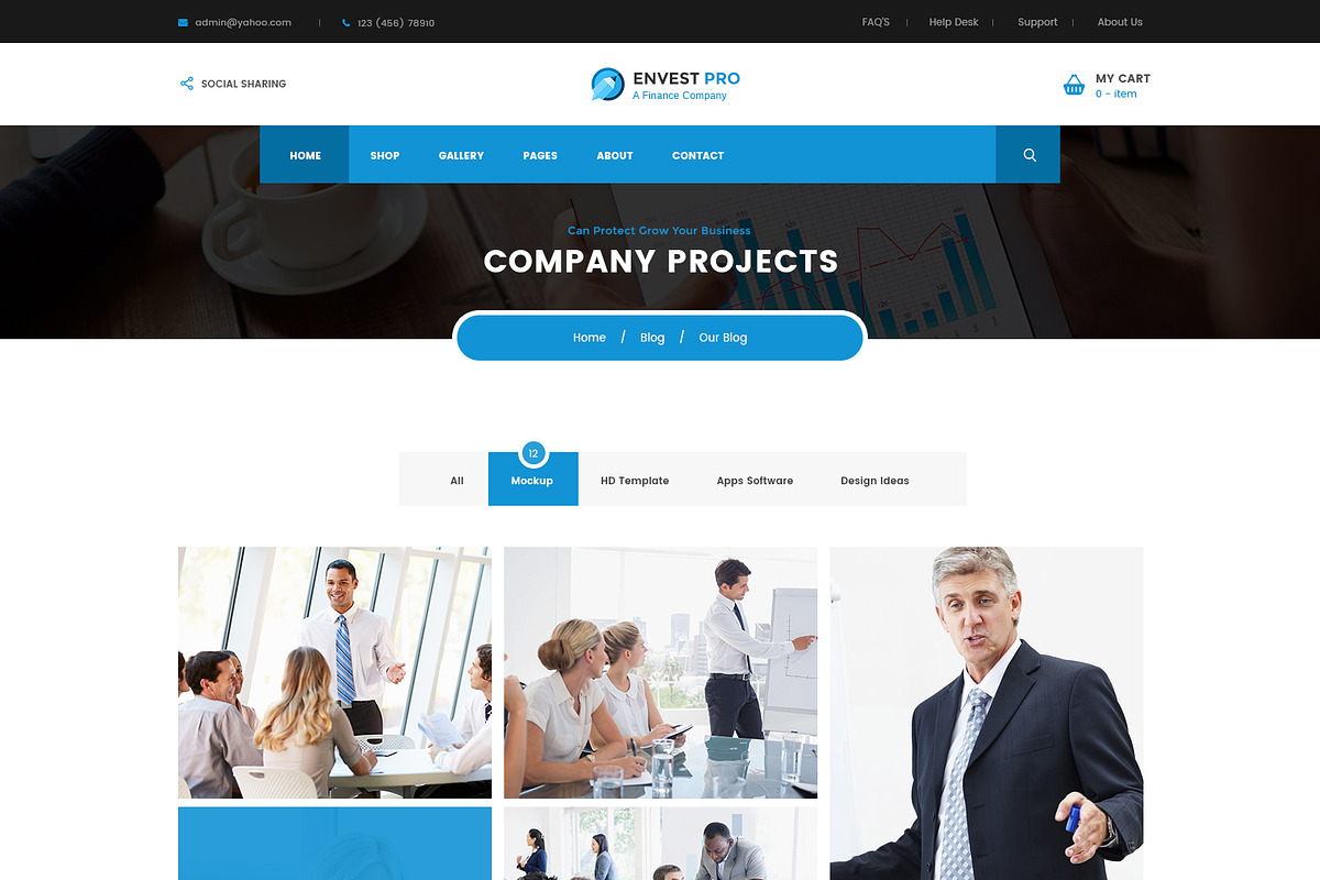 Envest Pro - Multipurpose Theme, a WordPress Template by DigitalCenturySF (Photo 15 of 18)