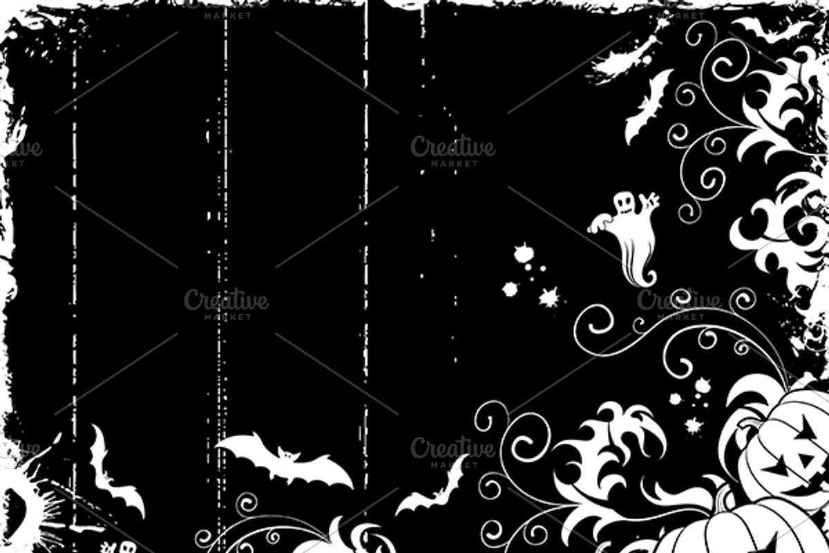 Grunge Halloween frames, an Illustration by TAlex (Photo 5 of 6)