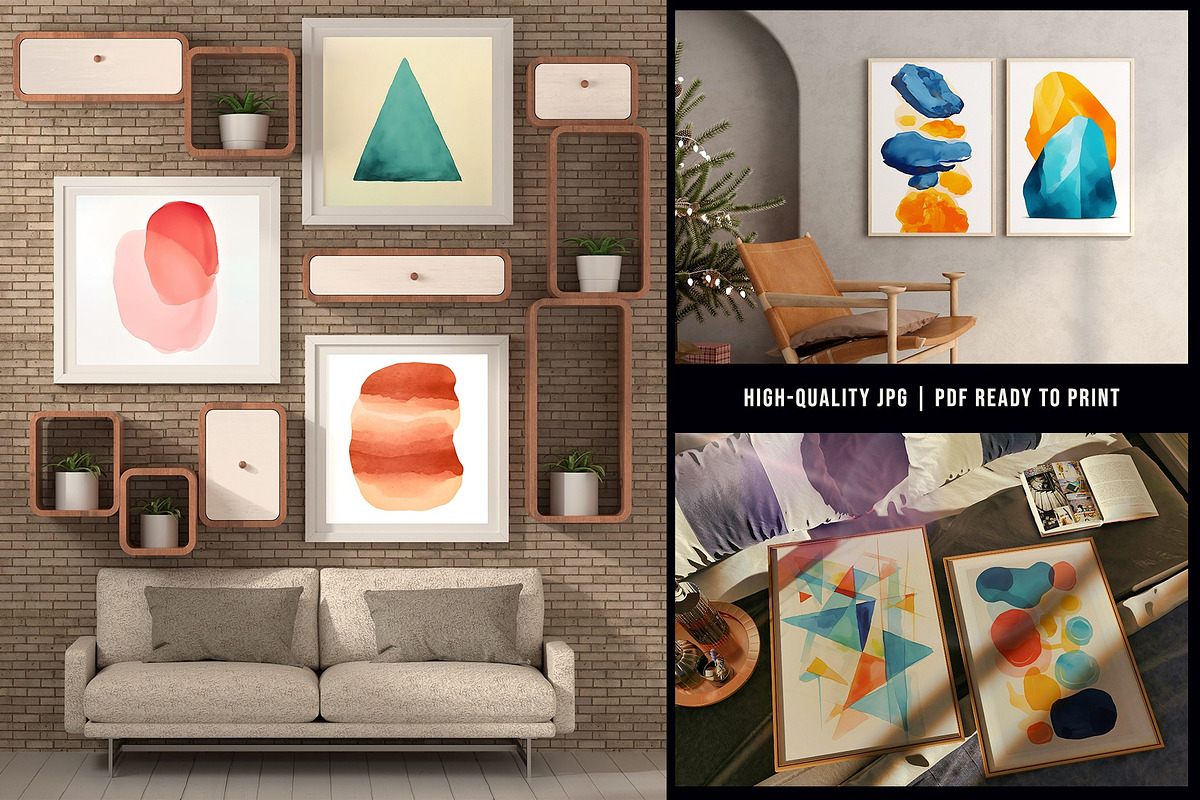 Modern Watercolor Expression Print, a Background Graphic by Vibrand Studio (Photo 9 of 11)