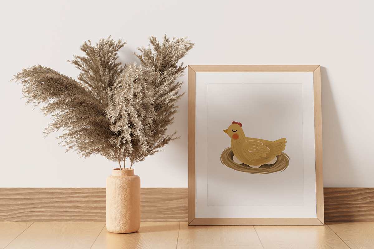 Cute chicken elements, an Animal Illustration by RizkaNurfazrina (Photo 4 of 6)