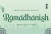 Ramadanish - Arabic Font Style, a Serif Font by agnyhasyastudio (Thumbnail 1 of 9)