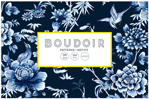 Boudoir, Indigo Chinoiserie