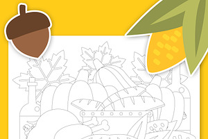 OWL-ble Gobble Coloring Pages