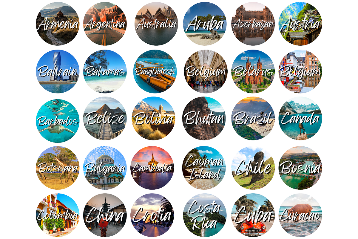 135 Country Instagram Story Covers, a Social Media Template by AdvertFox (Photo 3 of 9)