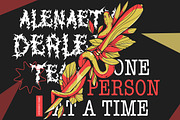 Black Domed – Brutal Metal Font, a Blackletter Font by Bayuktx (Thumbnail 10 of 10)
