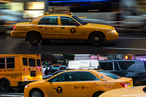 2x NYC Taxi Ad Mock-ups