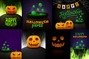 Halloween Posters Set, a Decorative Illustration by yurlick (Thumbnail 2 of 5)