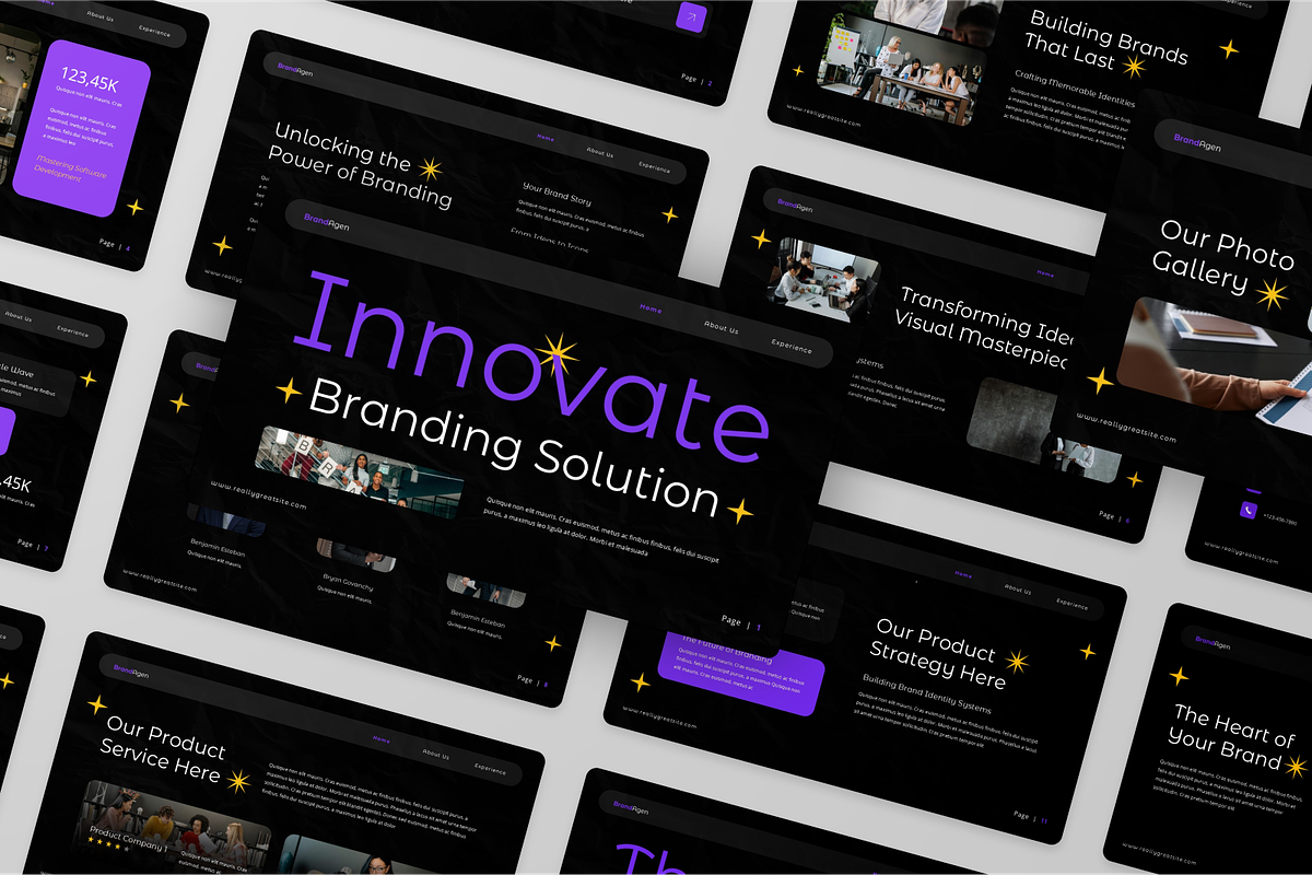Innovate Branding Solutions Keynote, a Presentation Template by Annora Studio (Photo 4 of 5)