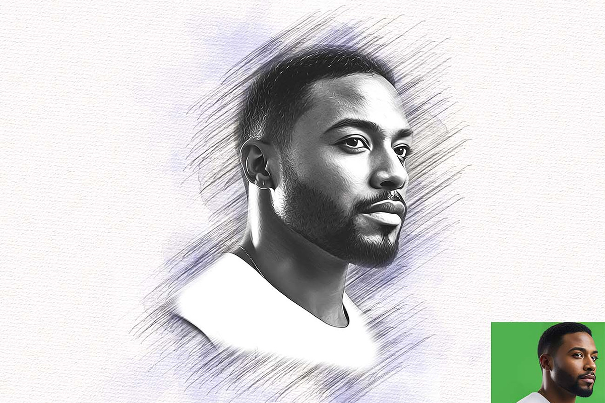 Oil & Pencil Art Generator Photoshop, an Action Add-On by Studio Retouch (Photo 11 of 13)