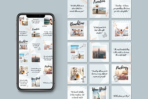 Travel Instagram Puzzle Feed Canva