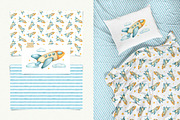 Airplanes kids watercolor clip art, an Illustration by Fedulova Art (Thumbnail 7 of 14)