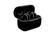 50 Wireless Earbuds Silhouette Icon, an Illustration by abu67222 (Thumbnail 23 of 51)