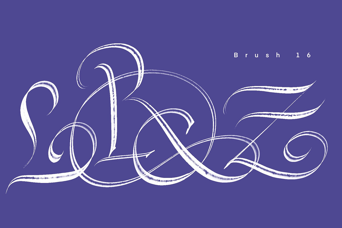 CalligraphyMasters Procreate Brushes, a Brush Add-On by the Fontmaker (Photo 10 of 38)