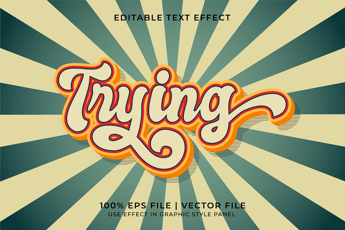 Trying Vintage Text Effect Bundle, a Layer Style Add-On by WM48 Shop (Photo 9 of 10)