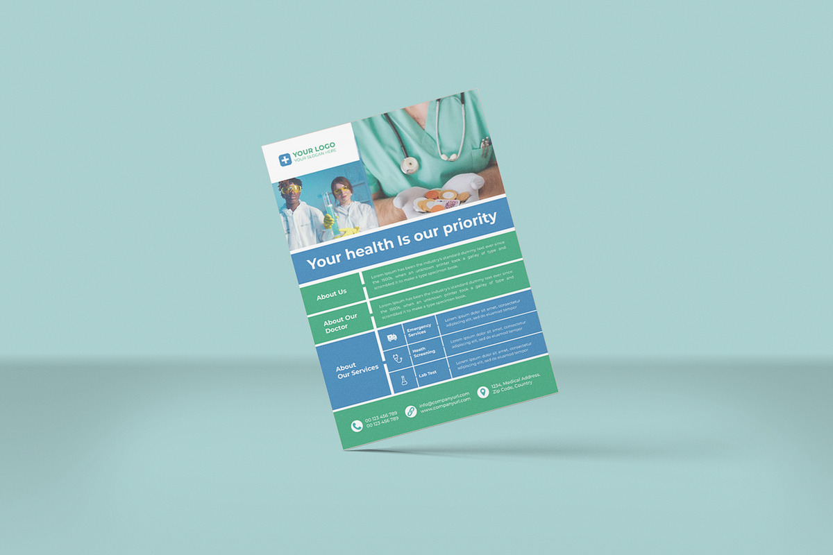 Medical Flyer, a Flyer Template by Lakhan1998 (Photo 5 of 5)