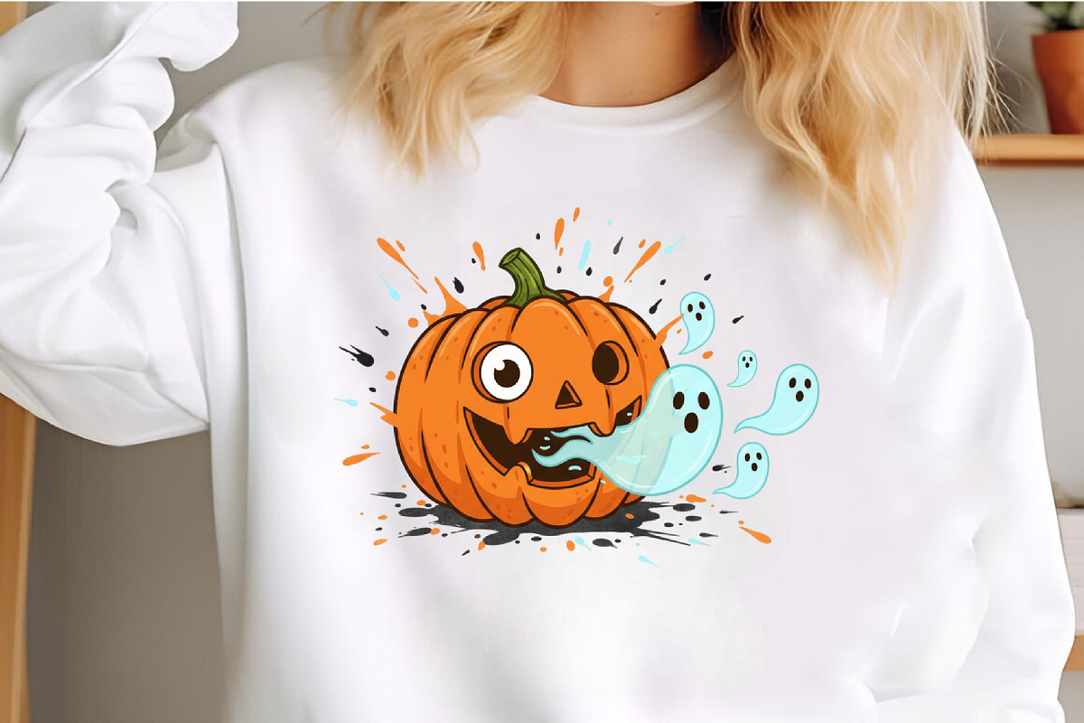 Halloween Pumpkin Png Cute Ghost, an Illustration by Craft Nest (Photo 2 of 6)