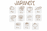 Japanese Food | Symbols Fonts, a Symbol Font by Sirinart (Thumbnail 3 of 7)