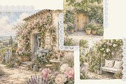 French Cottage Garden Watercolor Set, a Decorative Illustration by Euonia Meraki (Thumbnail 12 of 18)
