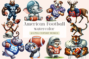 American Football Animal, an Illustration by DreamArtGraphic (Thumbnail 1 of 4)