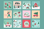 Winter Holiday Illustration, a Background Graphic by CreativeChristiana (Thumbnail 9 of 12)