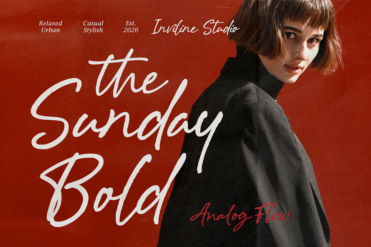 Analog Flow - Casual Brush Script, a Script Font by Inviline.co (Photo 4 of 10)