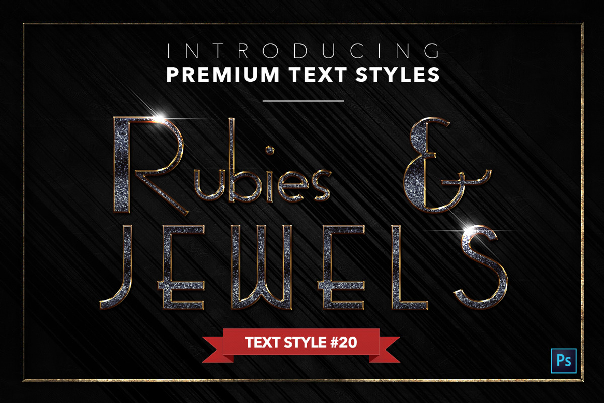 Rubies & Jewels #3 - 20 Text Styles, a Layer Style Add-On by Jonas Stensgaard (Photo 21 of 23)
