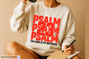 Christian PSALM 23 Varsity SVG Desig, a Graphic by mh_arif (Thumbnail 3 of 5)