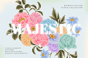 MAJESTIC FLORALS Clip Art Bundle, a Decorative Illustration by Artflorara (Thumbnail 1 of 14)