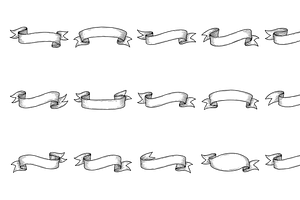 Ribbon Banner Pack, an Object Graphic by nikagraphic
