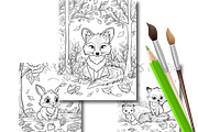 Fall Coloring Pages for Kids, a Seasonal Illustration by Design Zone (Thumbnail 7 of 7)
